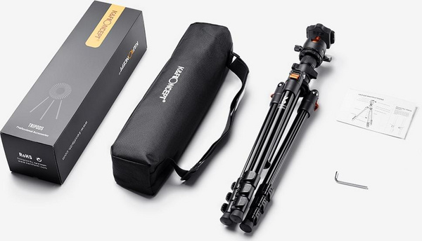 Tripod K&F, kokë magnezi 3D, 8 kg