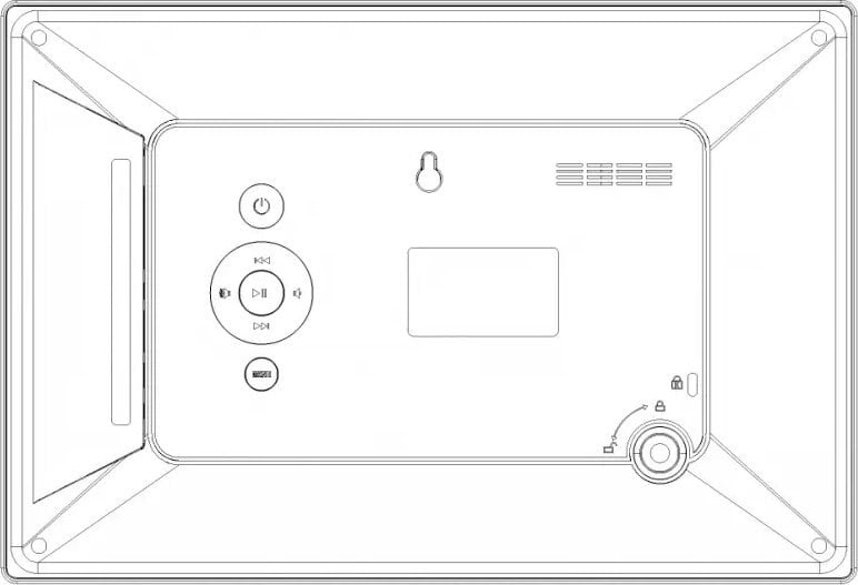 Kornizë digjitale Braun DigiFrame 1731, 17.3", Full HD, 8GB, e zezë