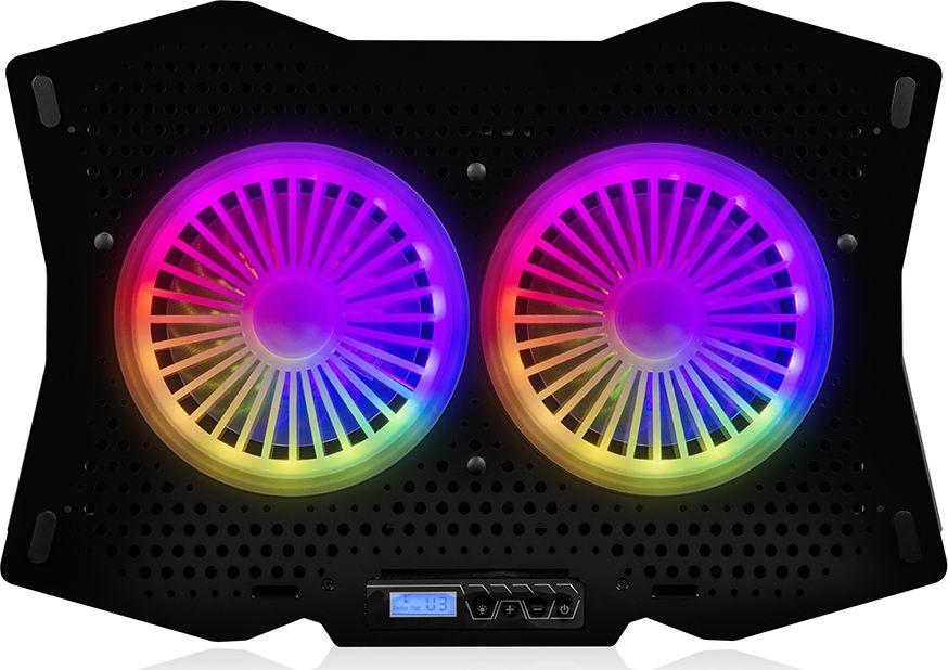 Ventilator Modecom MC-CF18 RGB, alumin, plastikë, 750g, i zi