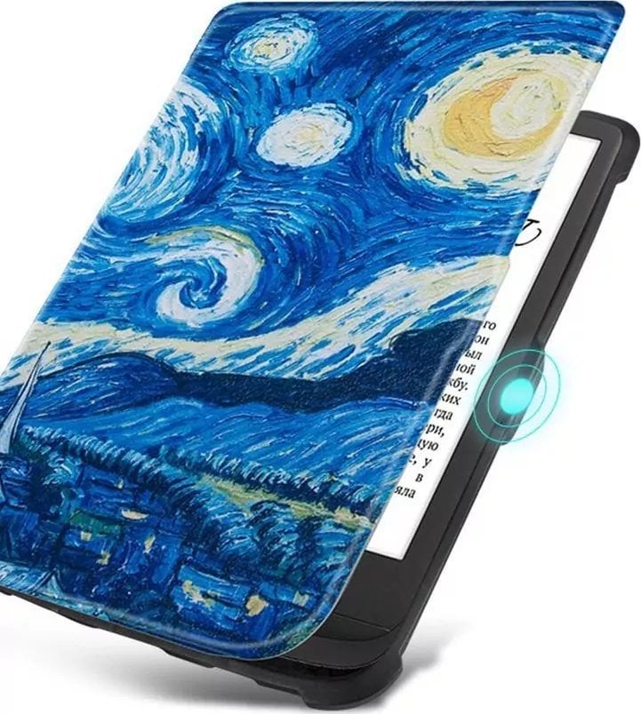 Kopertinë Strado Case Graphic për Pocketbook Touch Lux 4 5 627 616 628 Square, shumëngjyrëshe