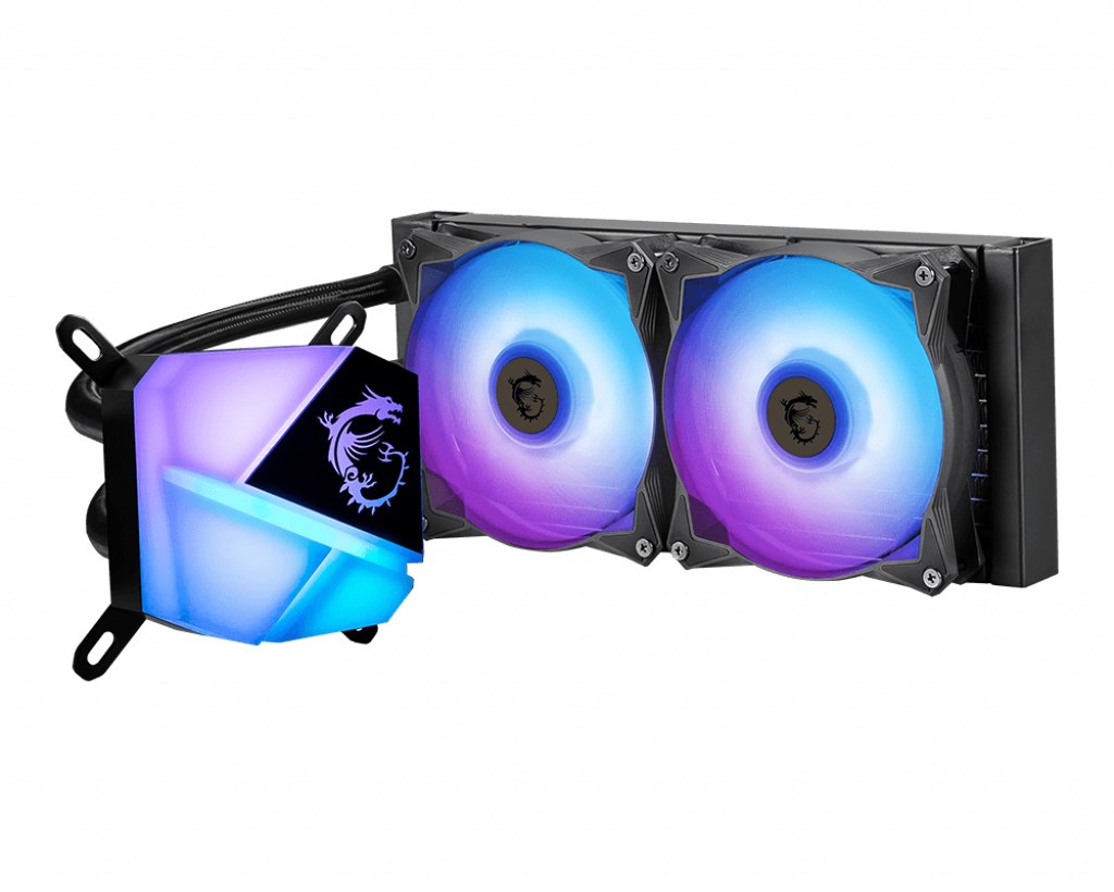 Ftohës me ujë MSI MAG CoreLiquid C240, 240mm, ARGB, i zi 