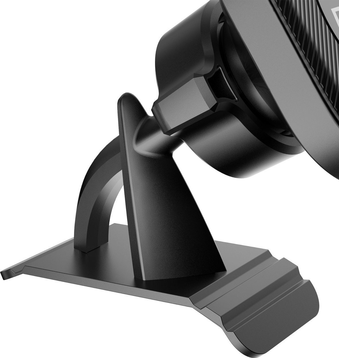 Mbajtëse magnetike veture Dudao F6C, vetëngjitëse për panel, rrotullim 360°, e zezë