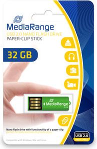 USB flash MediaRange MR977, 32GB, USB 2.0, i gjelbër