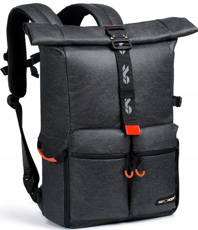 Çantë shpine fotografike K&amp;F Concept KF13.096V1, 20L, për kamerë dhe laptop 15", gri