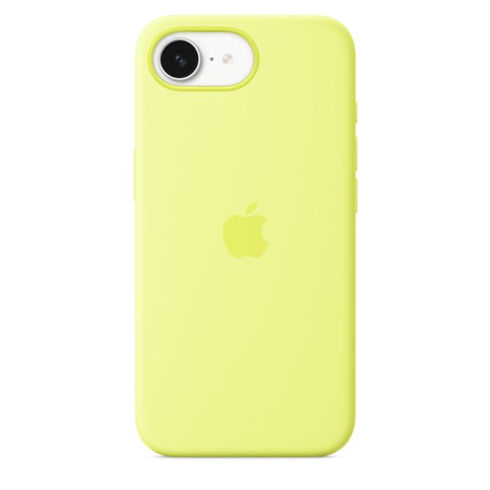 Apple iPhone 16e Silicone Case, Neon Yellow, Seasonal