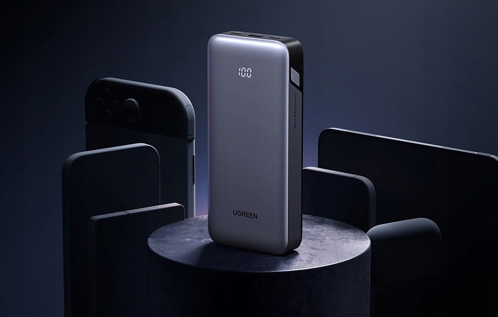 Karikues portativ Ugreen TWO-WAY FAST CHARGING, 20000mAh, 30W, gri