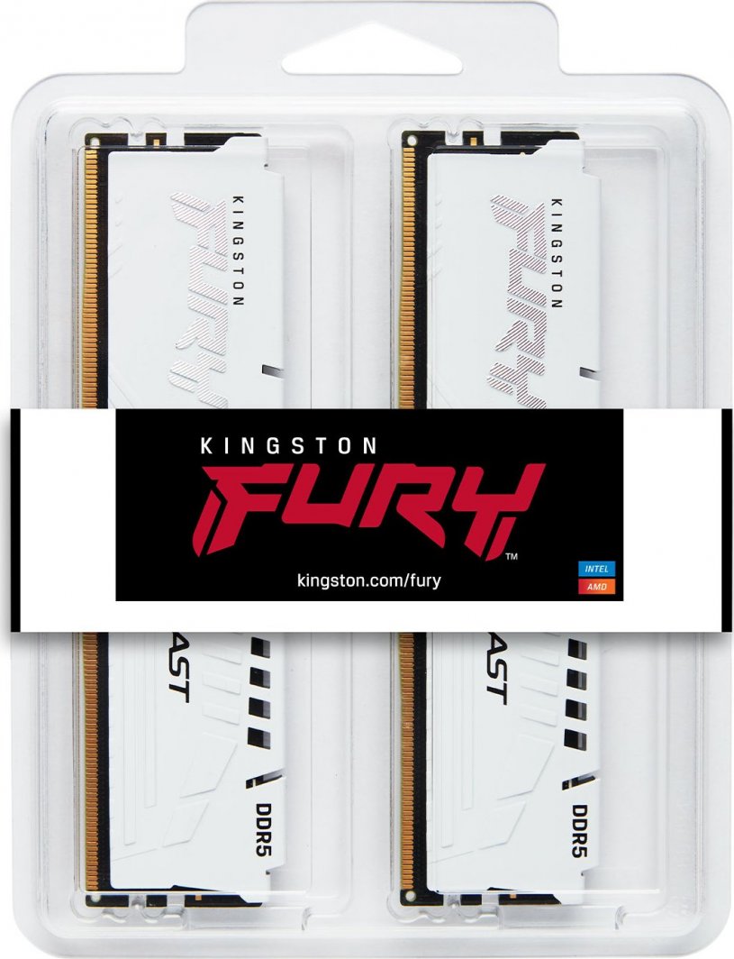 меморија  Kingston Fury Beast, DDR5, 32 GB, 5200 MHz, CL40, KF552C40BWK2-32