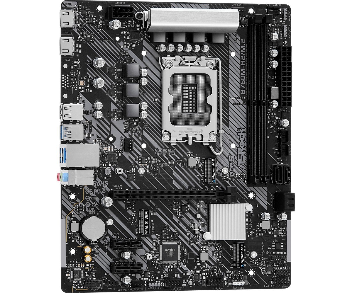Pllakë amë ASRock B760M-H2/M.2