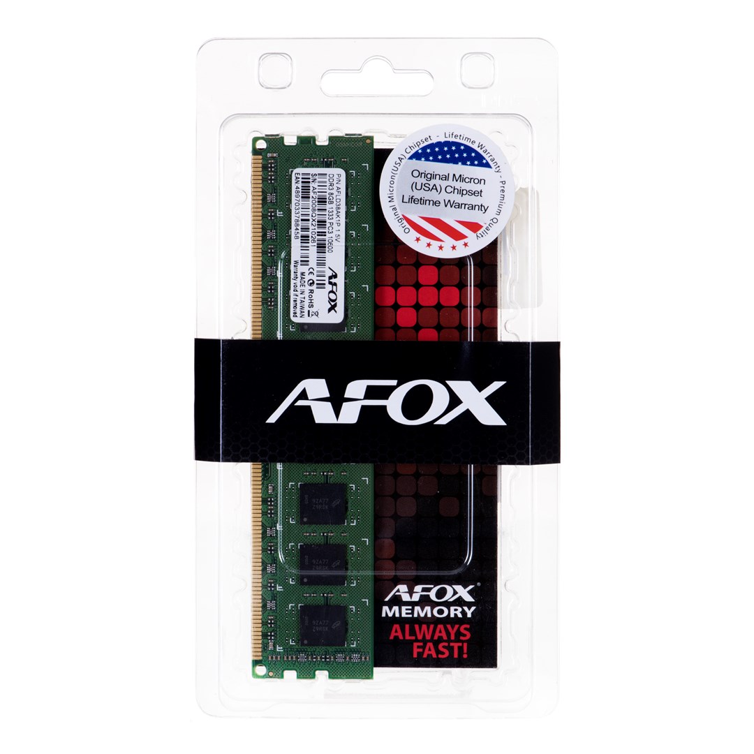 Memorie RAM AFOX DDR3, 8GB, 1333MHz