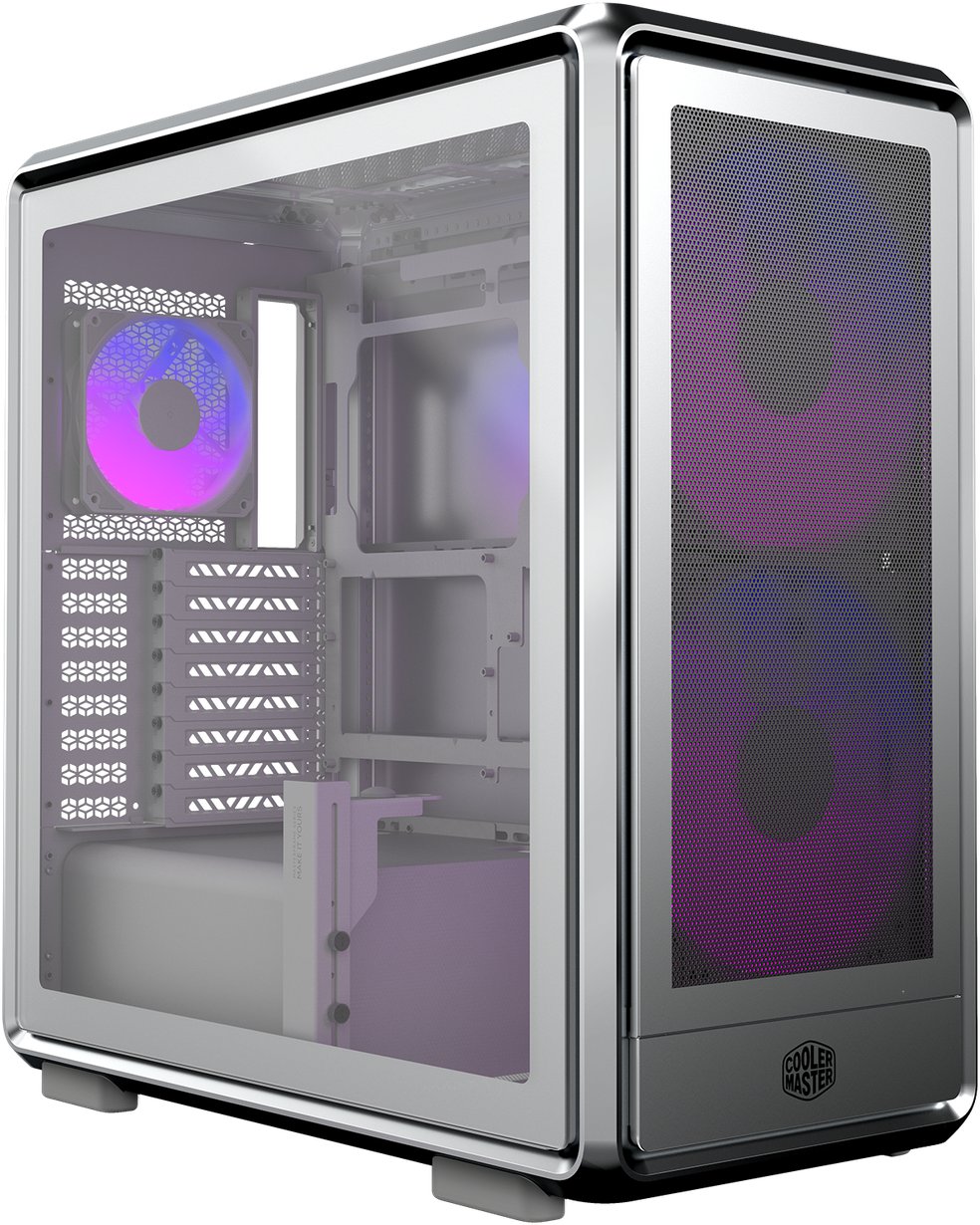 Kase kompjuteri Cooler Master Masterframe 600 Mesh, mid tower, open frame, argjendtë