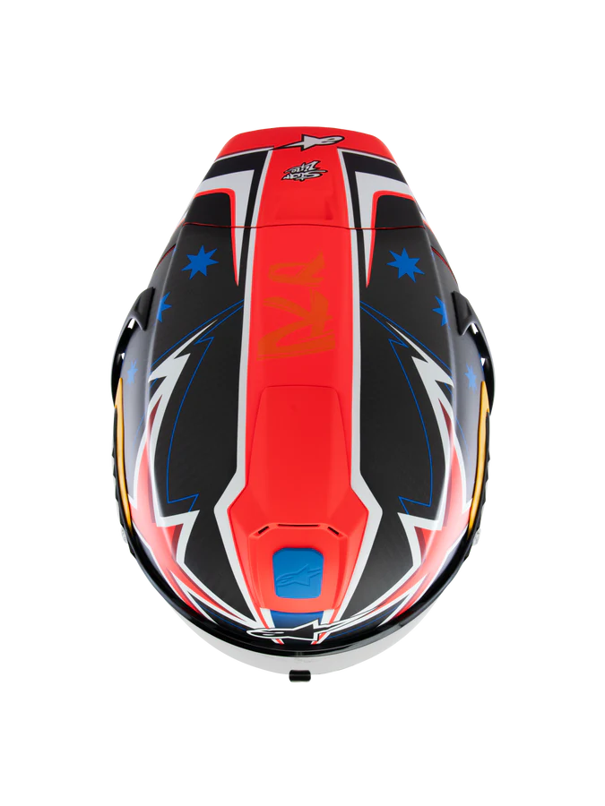 Helmetë moto Alpinestars Supertech R10, karbon kompozit, sportive, e zezë