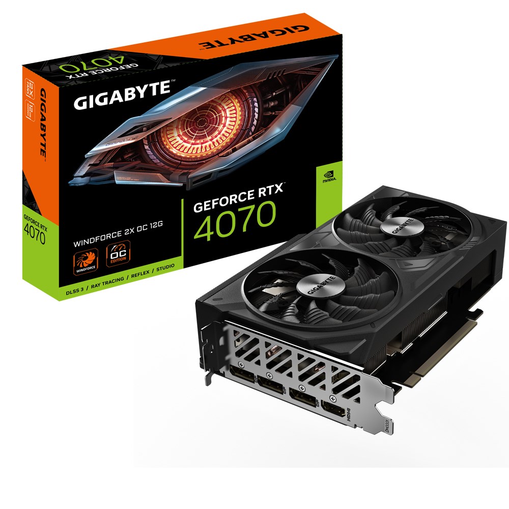 Kartë grafike GIGABYTE NVIDIA GeForce RTX 4070, OC, 12 GB GDDR6X