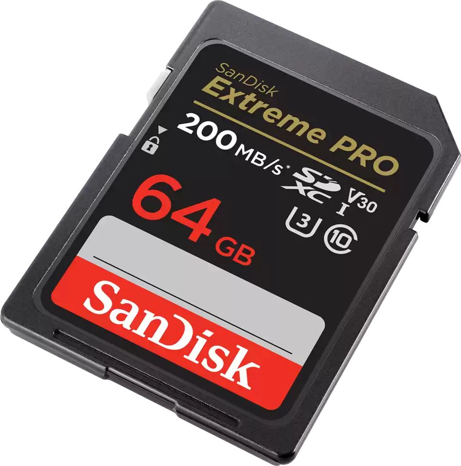 Kartë memorie SanDisk Extreme PRO SDXC, 64GB, Class 10 UHS I U3 V30