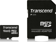 Kartë memorie microSDHC Transcend 16GB Class 10