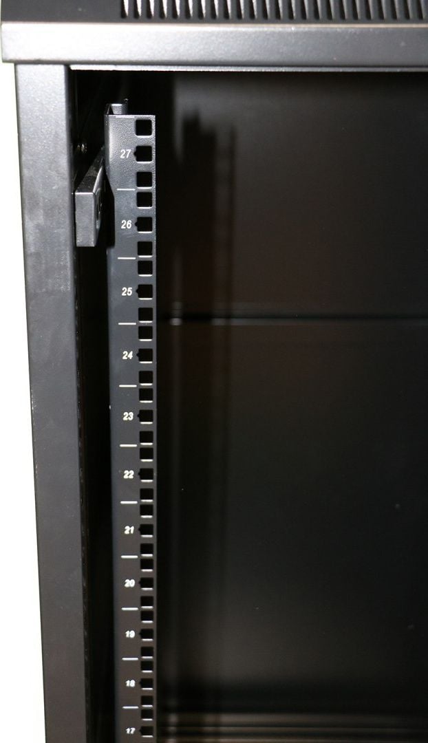 Raft qëndror rrjeti ExtraLink Standing Cabinet 19" 32U, xham i temperuar, i zi