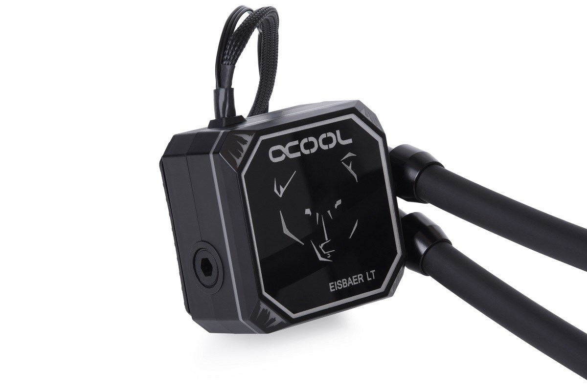 Ftohës me ujë Alphacool Eisbaer Aurora LT360, 360mm, ARGB, i zi