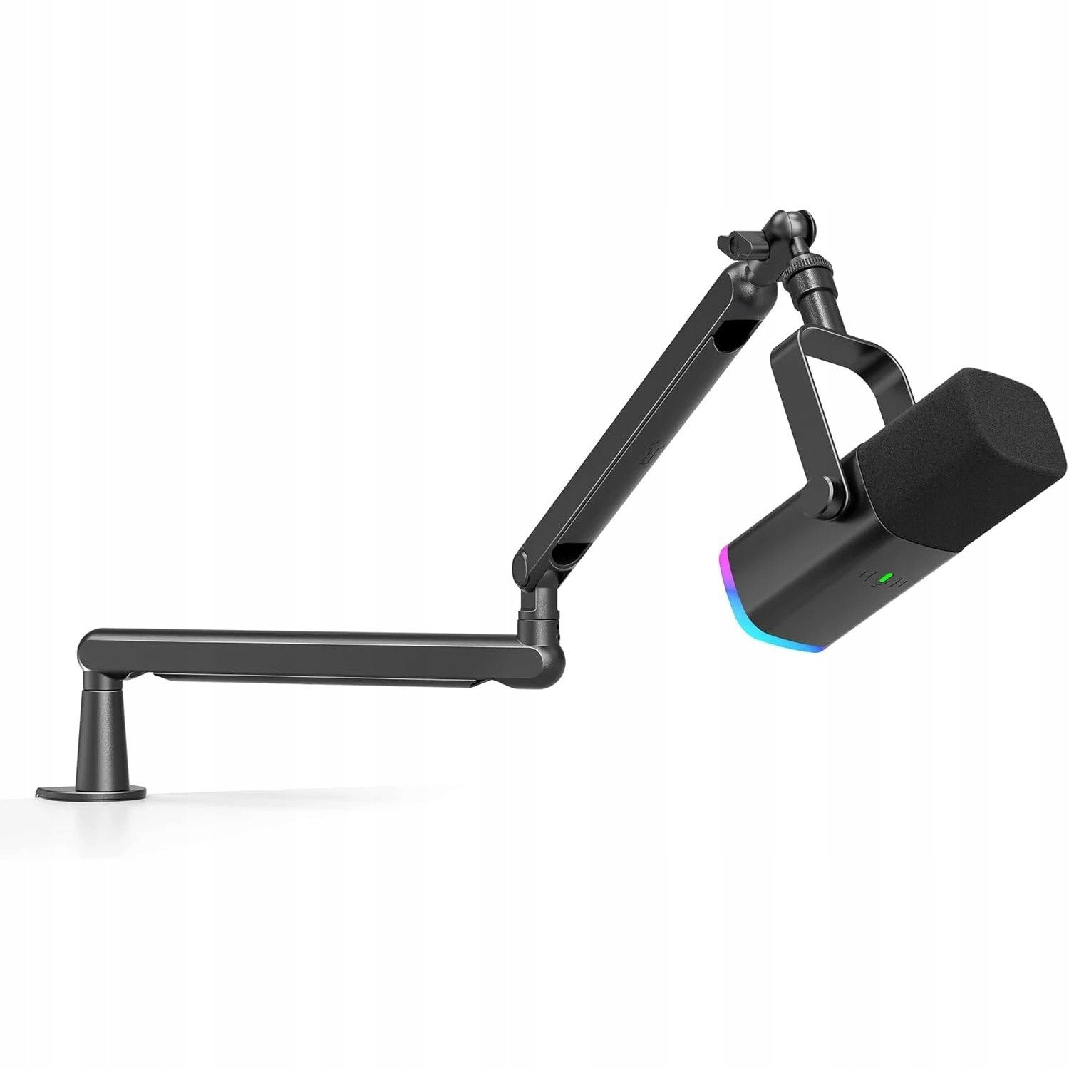 Mikrofon dinamik Fifine AmpliGame TAM8, XLR USB C, me tripod, i zi