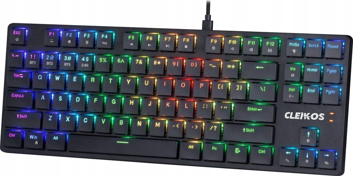 Tastierë mekanike Defender Cleikos GK-135, RGB, pa tela, e zezë