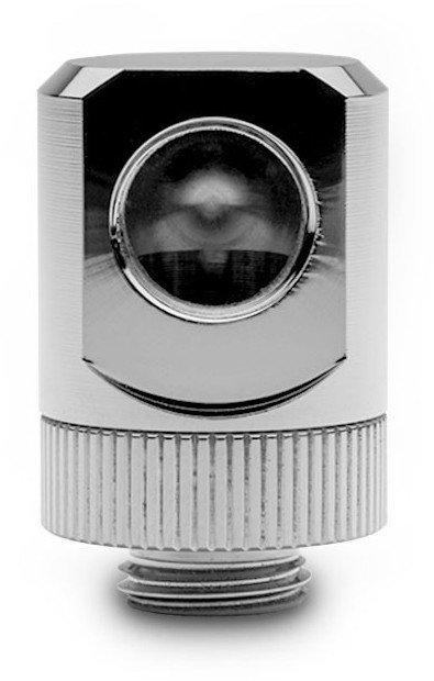 Adaptues për ftohje uji EK Water Blocks EK-Torque Angled 90 Degrees, lidhje G1/4", nickel, argjendtë