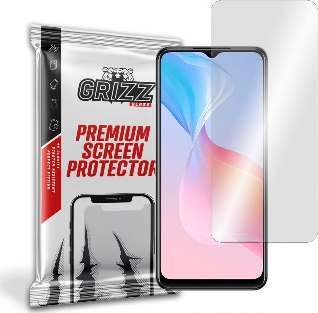 Mbrojtës ekrani GrizzGlass Vivo Y21A, xham hibrid, transparencë e lartë