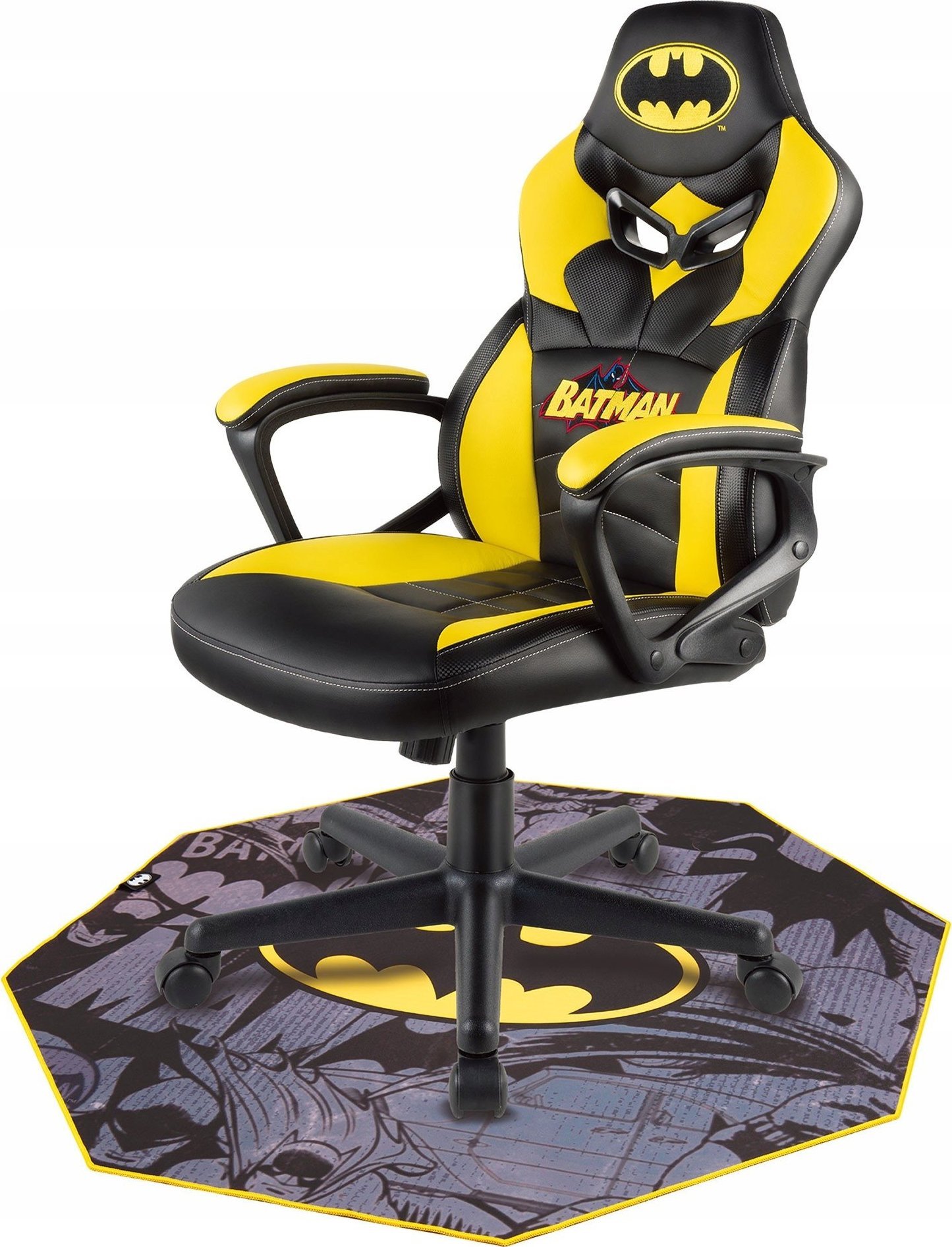Tapet gaming Subsonic Batman Gamer Floor Mat SA5590 B1, kundër rrëshqitjes, rezistent ndaj ujit, shumëngjyrësh