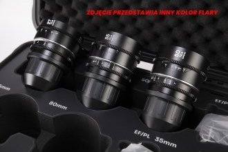 Set lentash Venus Optics Laowa Nanomorph, 27mm 35mm 50mm S35 Amber, Arri PL Canon EF