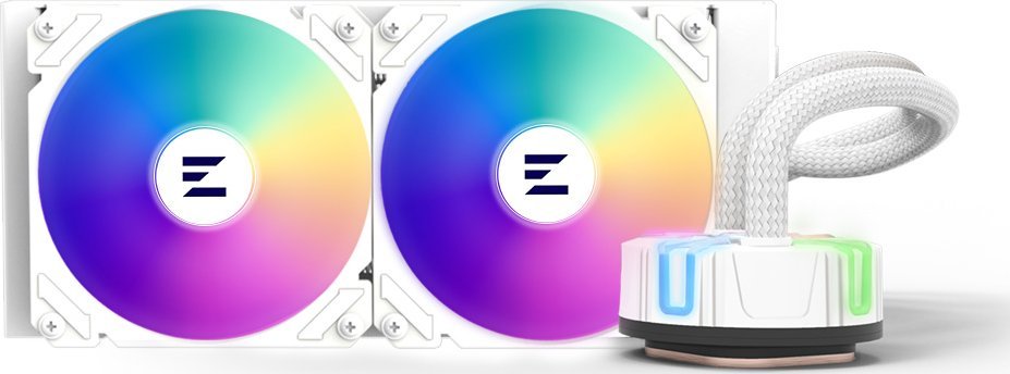 Ftohës ujor CPU Zalman Reserator5 Z24 ARGB, 240mm, 2x 12cm, i bardhë