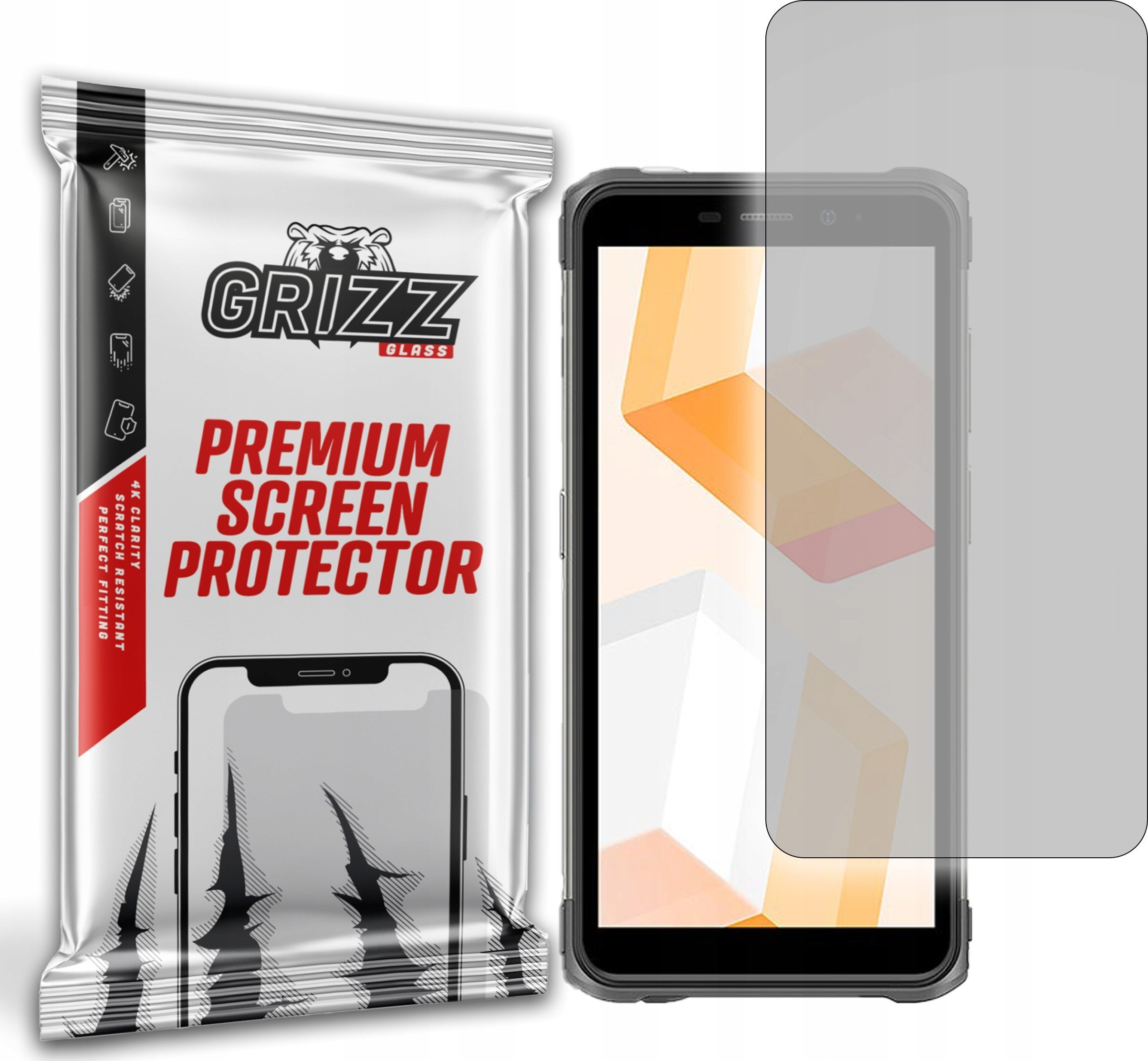 Folie mbrojtëse ekrani Grizz PaperScreen për Ulefone Armor X10, matte, kundër gjurmëve të gishtave, transparente