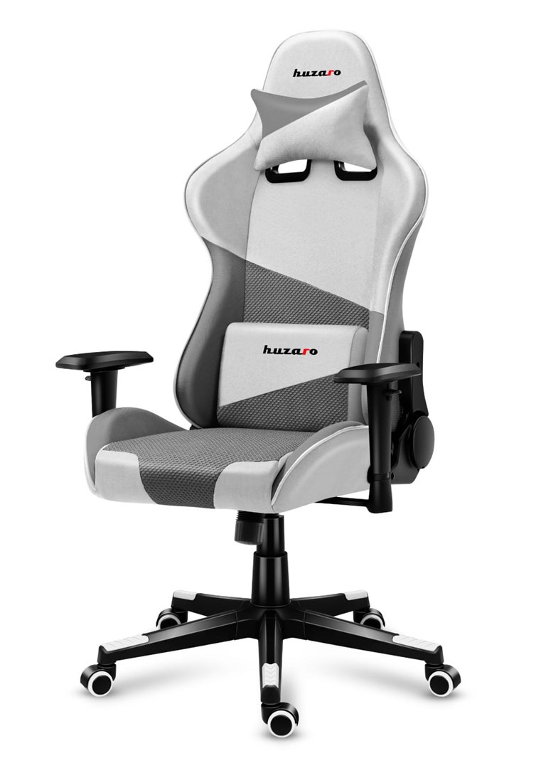 Karrige lojërash Huzaro Force 6.2, 130 kg, e bardhë