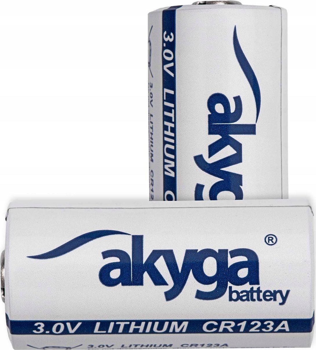 Bateri litium Akyga CR123A CR123HT, 3V, 1500mAh