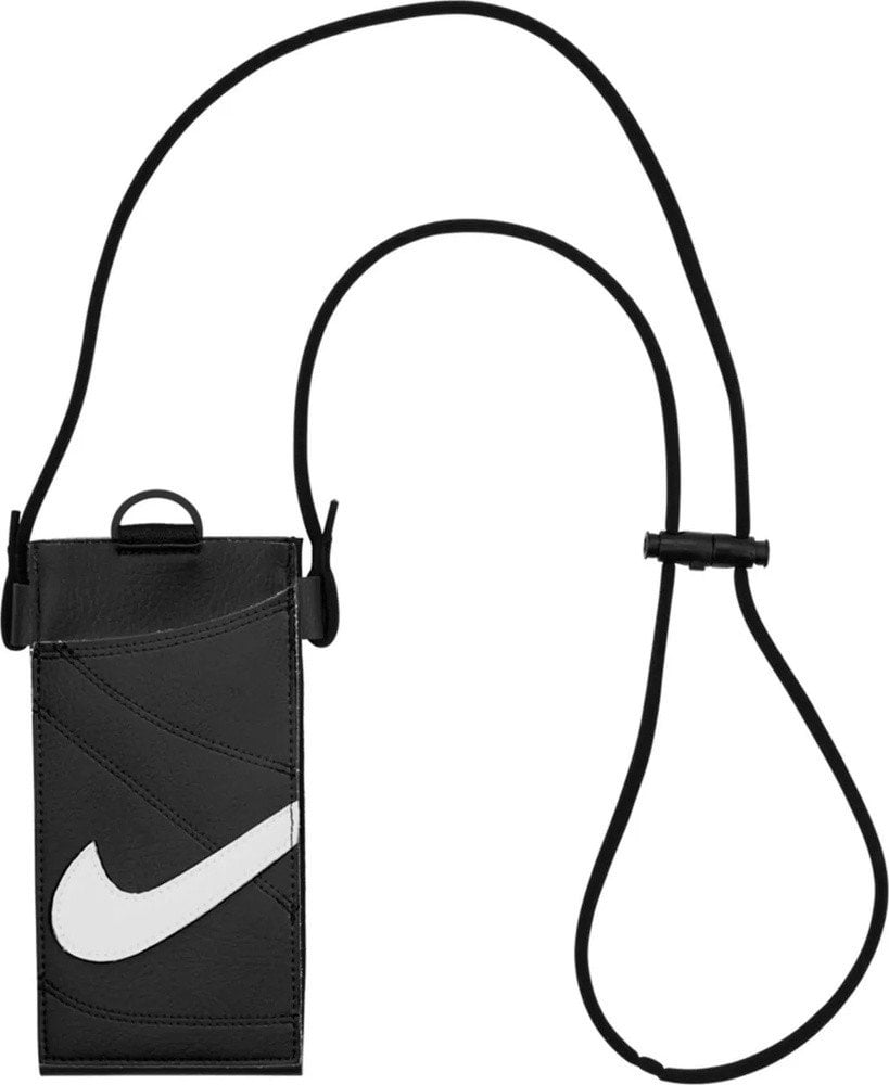 Çantë telefoni Nike Premium Crossbody Case 92800618780, dritare me prekje, rrip i rregullueshëm, e zezë