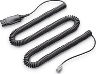 Kabllo elektronike Hookswitch HP Poly APD-80, për kufje telefoni, TAA, e zezë
