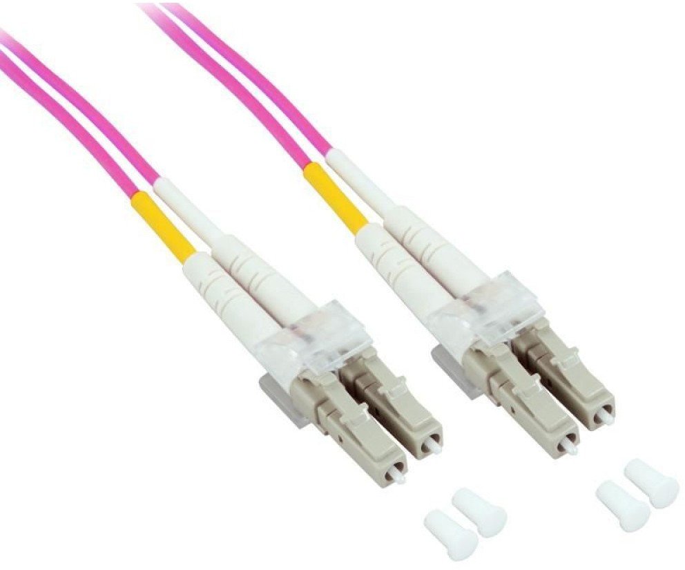 Kabllo fibër optike Techly ILWL D5 LCLC 030 OM4, LC LC, 3m, portokalli