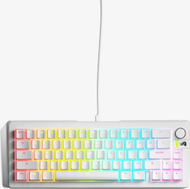 Tastierë gaming Glorious GMMK 3 65%, mekanike me kabllo, linear, e bardhë