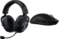 Set gaming Logitech G Pro X Lightspeed, kufje wireless, maus G Pro X Superlight 2, i zi