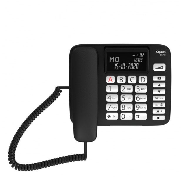 Telefon fiks Gigaset DL780 Plus, analog DECT, Caller ID, i zi