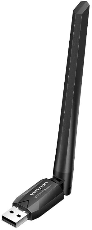 Adaptues USB Wi Fi Vention KDUB0, AC650 Dual Band, antenë 6dBi, i zi
