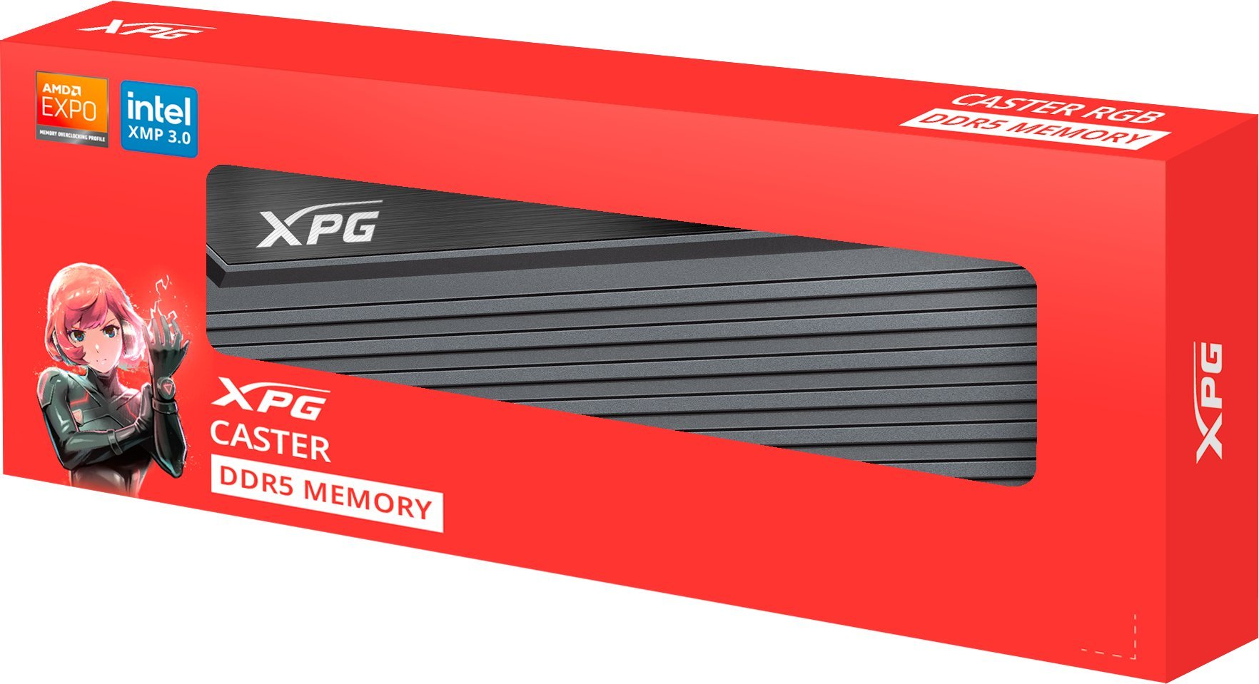 Memorie RAM Adata XPG Caster DDR5, 16GB 6000MHz CL30, e zezë