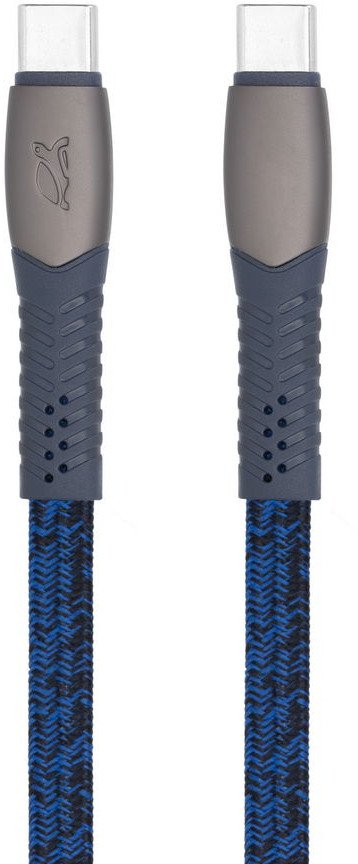 Kabllo USB C në USB C Rivacase PS6105 BL12, 1.2m, USB 2.0, e kaltër