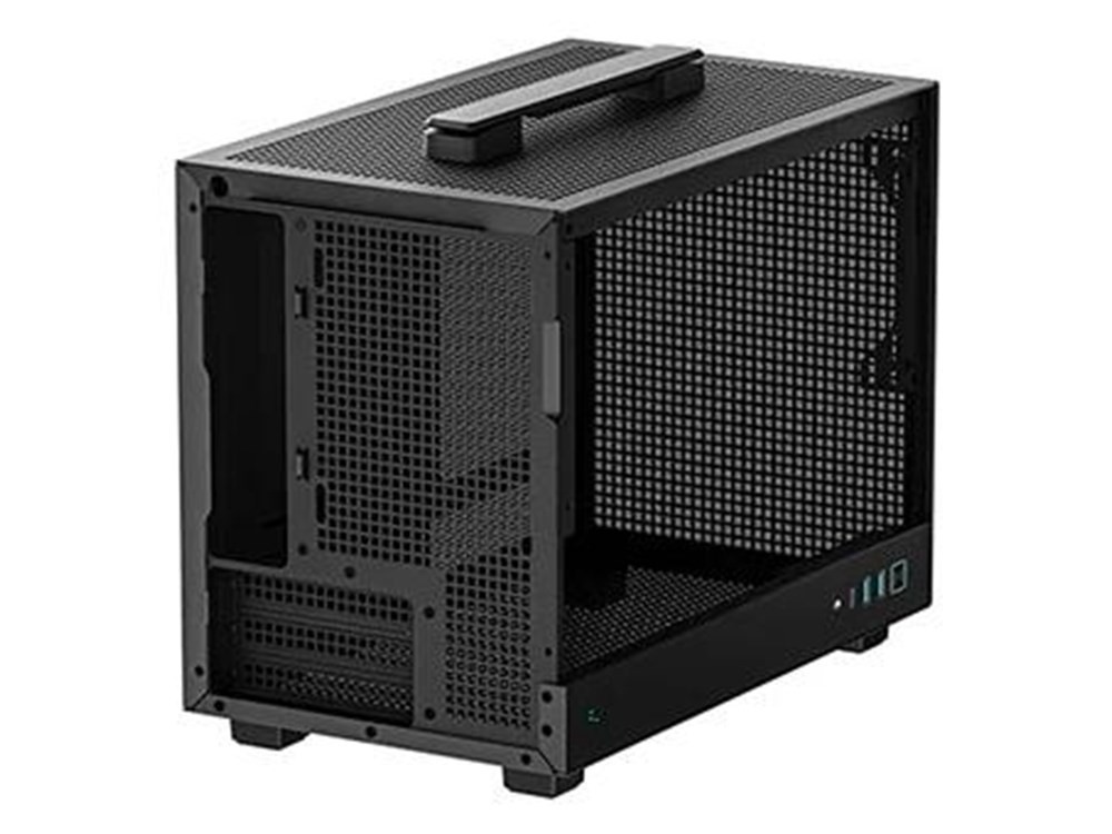Kuti kompjuterike DeepCool CH160, mini ITX SFF, me dorezë bartjeje, e zezë