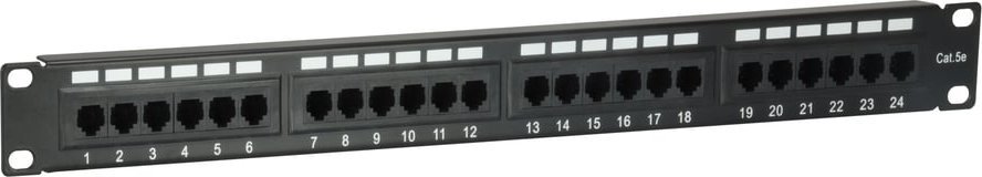 Patch panel Equip 24 porta, Cat.5e, 1U 19", i zi