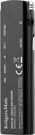 Звучен снимач Kruger &amp; Matz KM0286, пренослив, црн