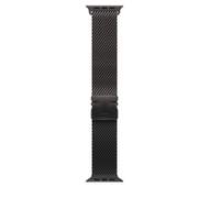 Apple Watch 49mm Milanese Loop, Black Titanium Milanese Loop, M
