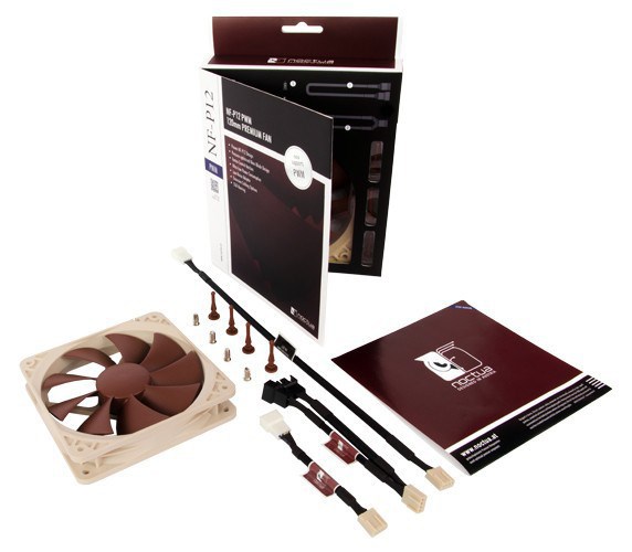 Ftohës Noctua NF-P12 PWM, 12 cm, i bronztë / i bardhë