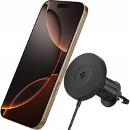 Држач за автомобил со безжичен полнач Spigen OneTap Pro 4 MagSafe, за решетка за воздух, црн
