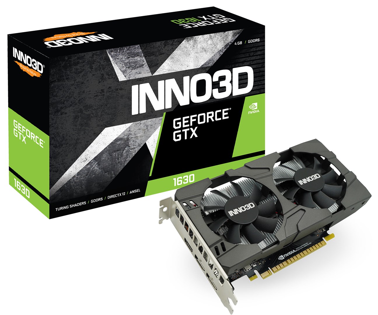 Kartë grafike Inno3D NVIDIA GeForce GTX 1630, OC, 4 GB GDDR6