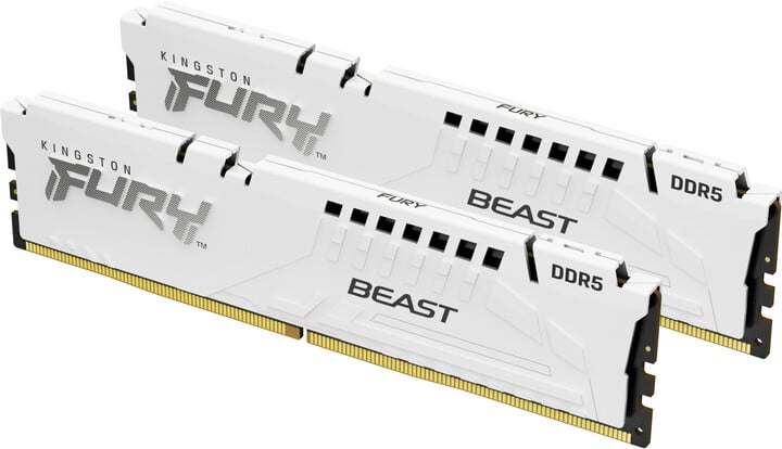 Module të memories Kingston Fury Beast White 32GB (2x16GB) DDR5 5200 CL40