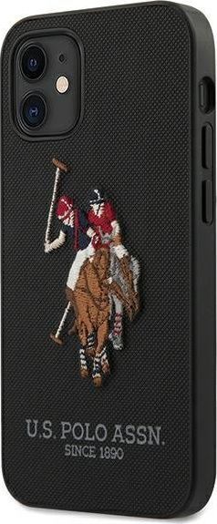 Mbrojtëse U.S. Polo ASSN, USHCP12SPUGFLBK për iPhone 12 mini 5.4", e zezë