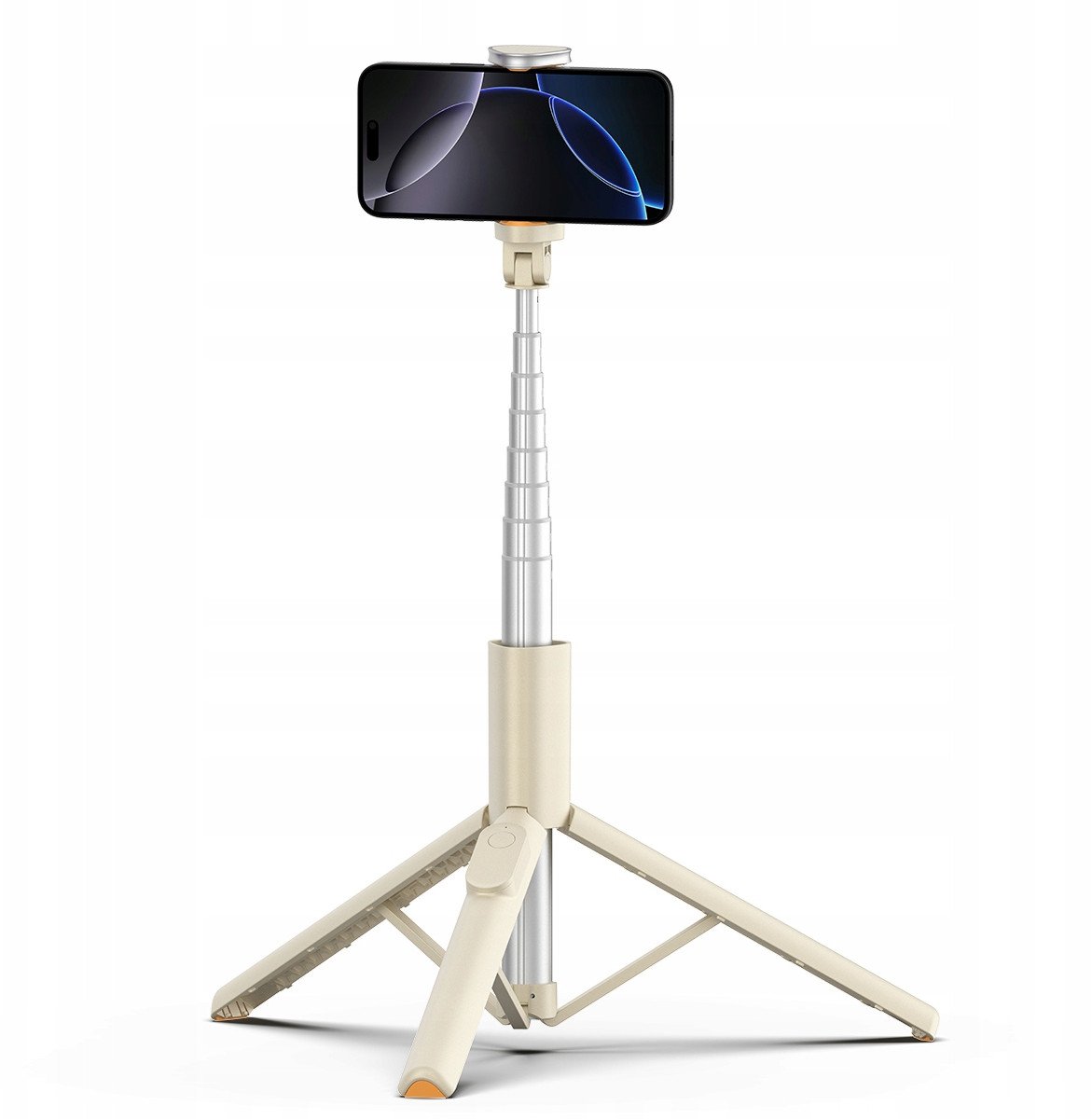 Selfie tripod Tech-Protect L09S, teleskopik, universal, bezhë