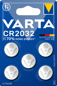 VARTA литиумска батерија CR2032, 5 парчиња - НЕ СЕ ПРОДАВА ПОСЕБЕНО!